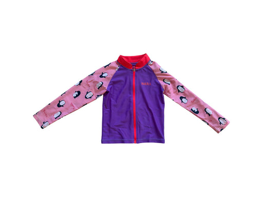 A Purple Rash Guards from Barrel in size 4T for girl. (Front View)
