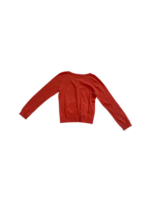 A Orange Cardigans from Bonpoint in size 8Y for girl. (Back View)