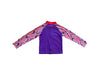 A Purple Rash Guards from Barrel in size 4T for girl. (Back View)