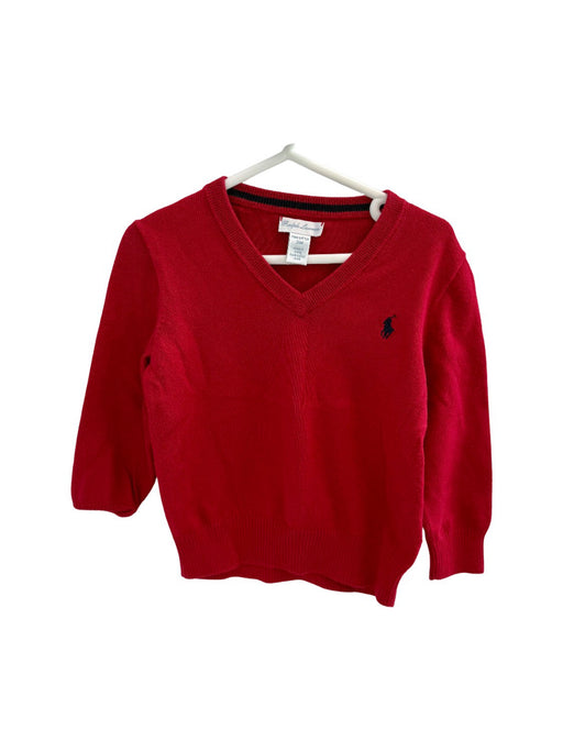 A Red Knit Sweaters from Polo Ralph Lauren in size 18-24M for boy. (Front View)