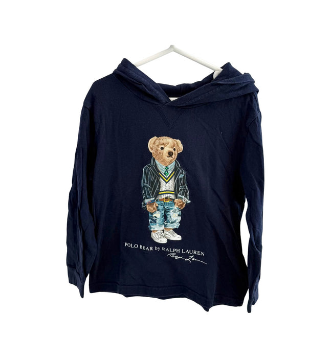 A Navy Long Sleeve Tops from Polo Ralph Lauren in size 5T for boy. (Front View)