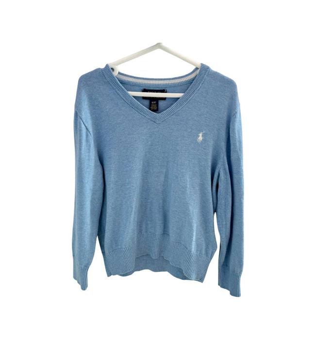A Blue Knit Sweaters from Polo Ralph Lauren in size 4T for neutral. (Front View)
