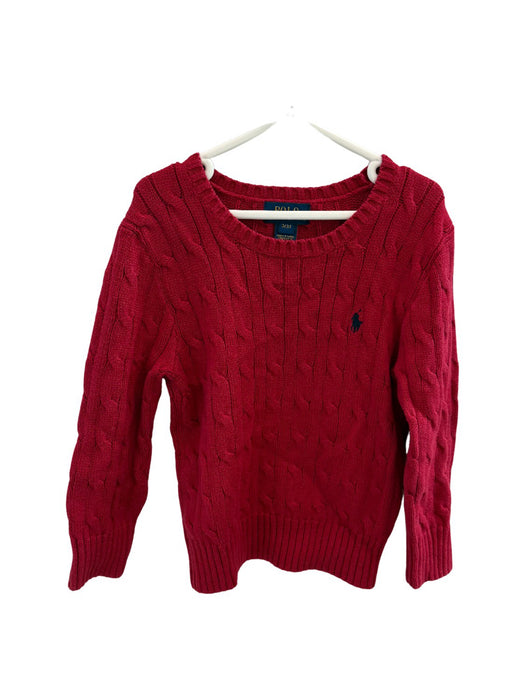 A Red Knit Sweaters from Polo Ralph Lauren in size 3T for neutral. (Front View)