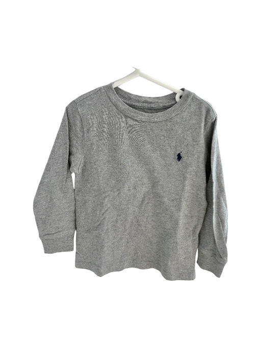 A Grey Long Sleeve T Shirts from Polo Ralph Lauren in size 2T for neutral. (Front View)
