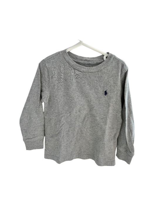 A Grey Long Sleeve T Shirts from Polo Ralph Lauren in size 2T for neutral. (Front View)