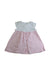 A Pink Sleeveless Dresses from Armani Baby in size 3-6M for girl. (Back View)