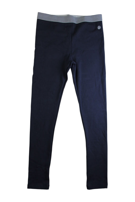 A Navy Leggings from Petit Bateau in size 12Y for girl. (Front View)