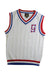 A White Sleeveless Tops from As Little As in size 5T for boy. (Front View)