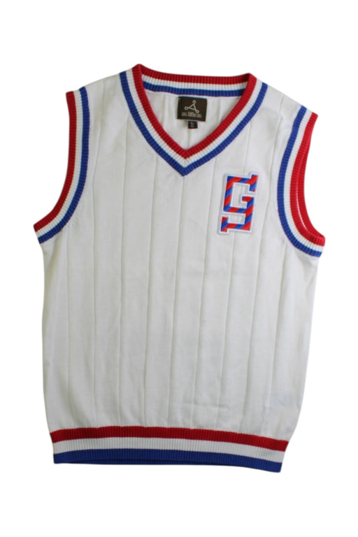 A White Sleeveless Tops from As Little As in size 5T for boy. (Front View)