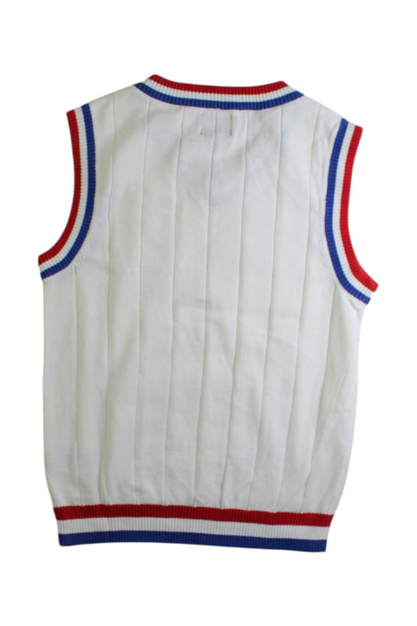 A White Sleeveless Tops from As Little As in size 5T for boy. (Back View)