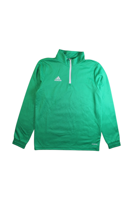 A Green Active Tops from Adidas in size 11Y for boy. (Front View)