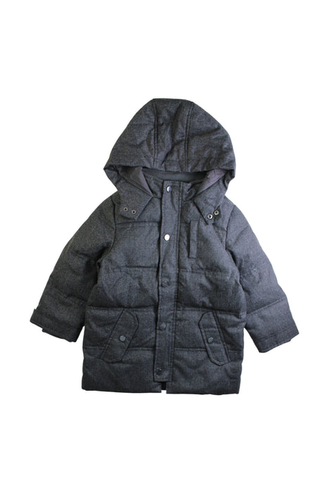 A Grey Puffer/Quilted Coats & Outerwear from Jacadi in size 4T for boy. (Front View)