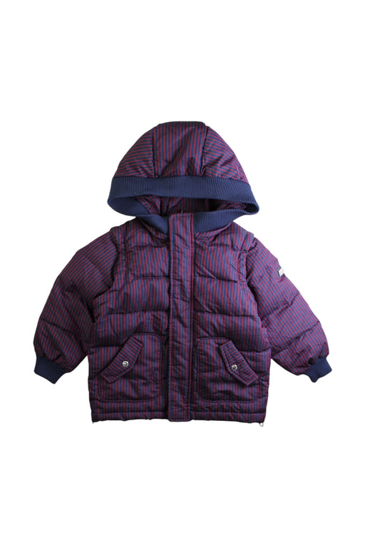 A Navy Puffer/Quilted Coats & Outerwear from Nicholas & Bears in size 3T for boy. (Front View)