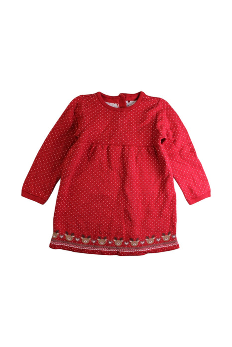 A Red Long Sleeve Dresses from Mothercare in size 12-18M for girl. (Front View)