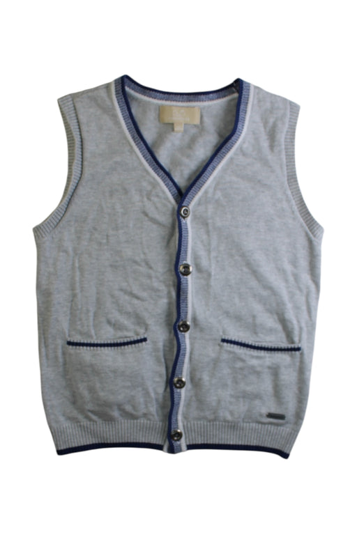 A Grey Dress Up Vests from Chickeeduck in size 7Y for boy. (Front View)