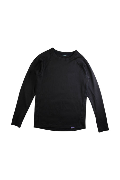 A Black Long Sleeve Tops from Patagonia in size 7Y for boy. (Front View)