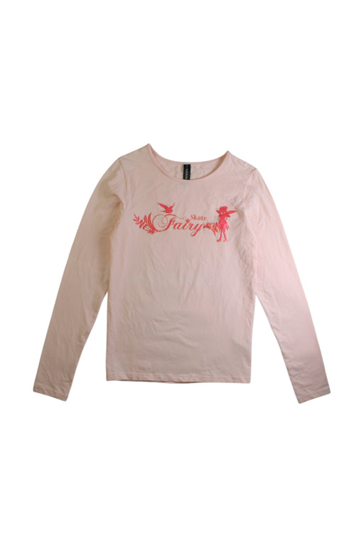 A Pink Long Sleeve Tops from Xamas in size 12Y for girl. (Front View)