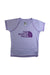 A Purple Short Sleeve T Shirts from The North Face in size 10Y for girl. (Front View)