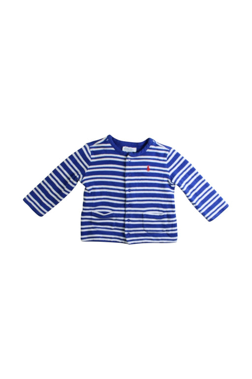 A Blue Lightweight Jackets from Ralph Lauren in size 6-12M for boy. (Front View)