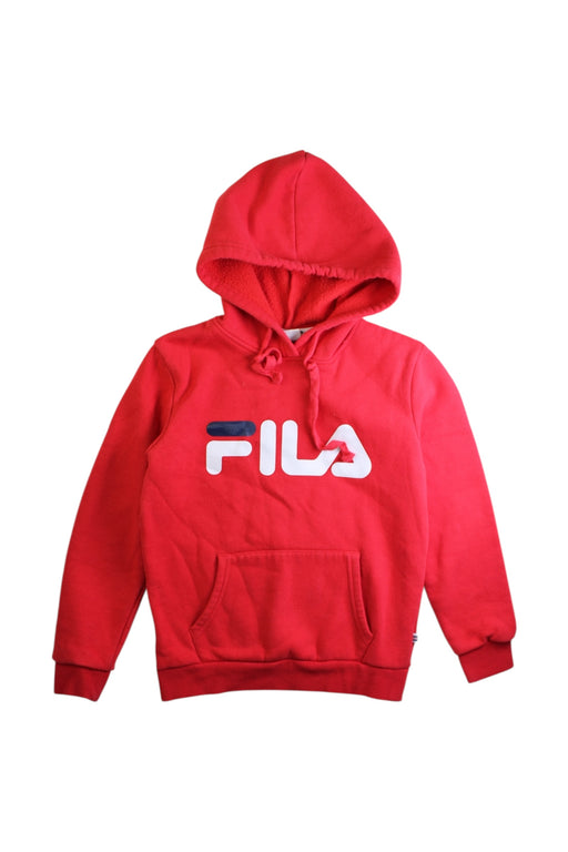 A Red Hooded Sweatshirts from Fila in size 8Y for neutral. (Front View)