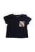 A Navy Short Sleeve T Shirts from Burberry in size 6-12M for boy. (Front View)