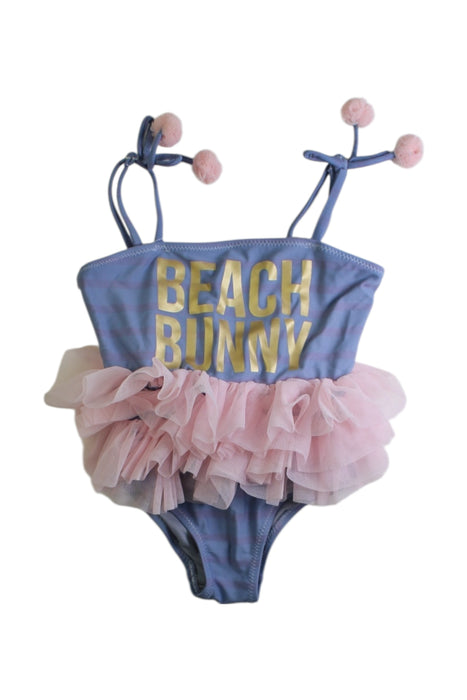 A Blue Swimsuits from Shade Critters in size 2T for girl. (Front View)