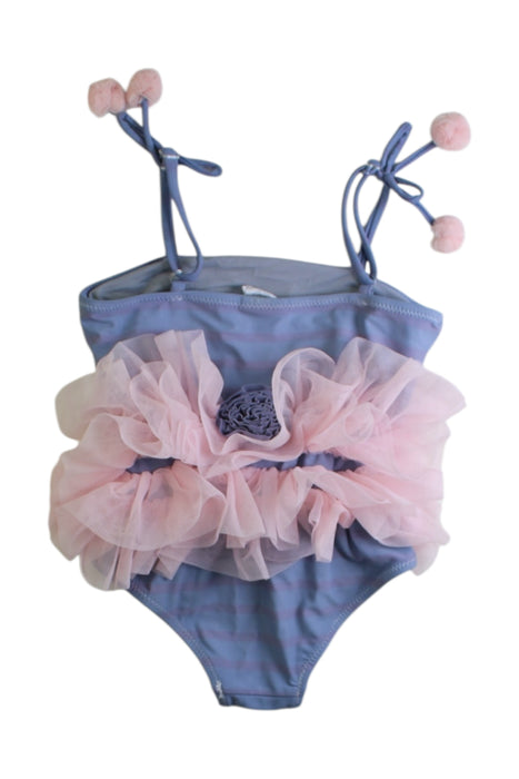 A Blue Swimsuits from Shade Critters in size 2T for girl. (Back View)