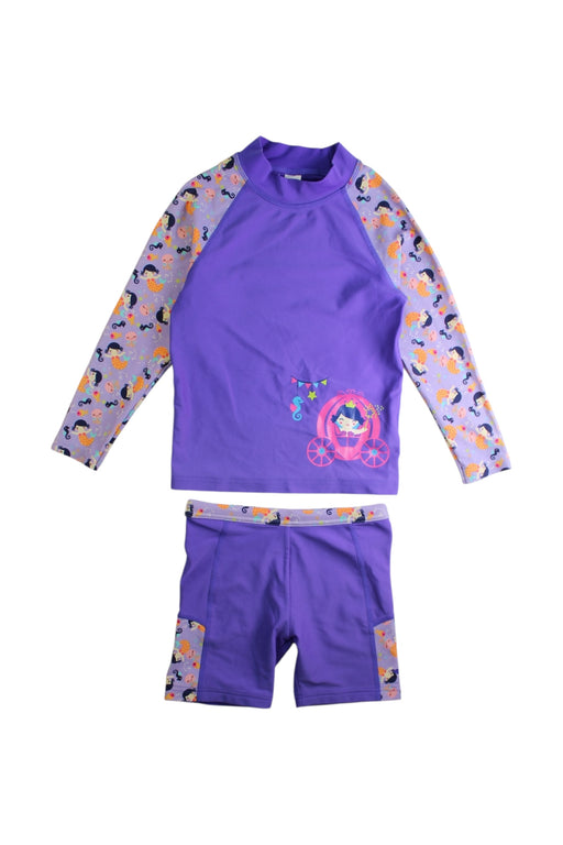 A Purple Rash Guards from Arena in size 4T for girl. (Front View)