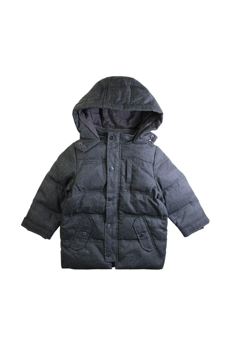 A Black Puffer/Quilted Coats & Outerwear from Jacadi in size 3T for boy. (Front View)