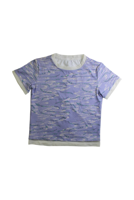 A Purple Short Sleeve T Shirts from Moody Tiger in size 4T for girl. (Front View)