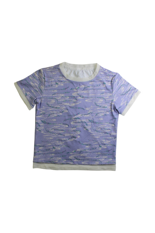 A Purple Short Sleeve T Shirts from Moody Tiger in size 4T for girl. (Front View)