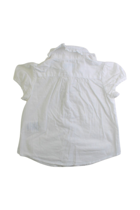 A White Short Sleeve Tops from Ralph Lauren in size 6-12M for girl. (Back View)