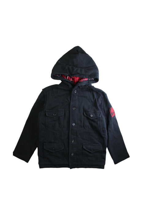 A Black Lightweight Jackets from Polo Ralph Lauren in size 7Y for boy. (Front View)