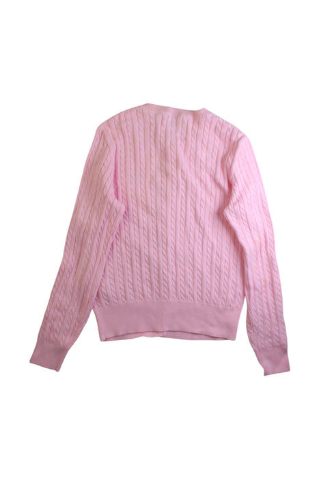 A Pink Cardigans from Polo Ralph Lauren in size 12Y for girl. (Back View)