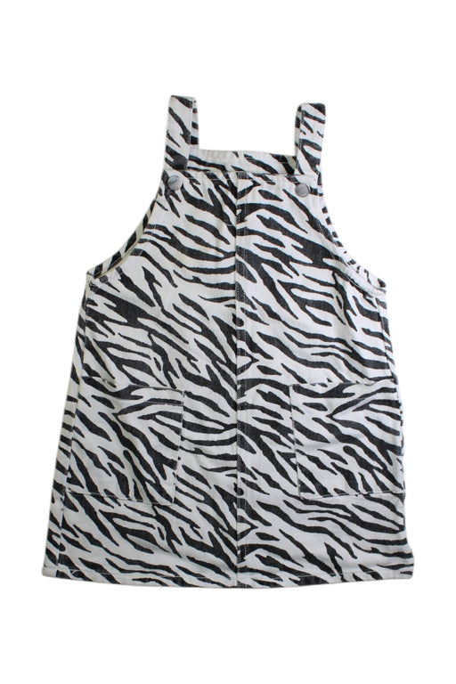 A Black Overall Dresses from Seed in size 4T for girl. (Front View)