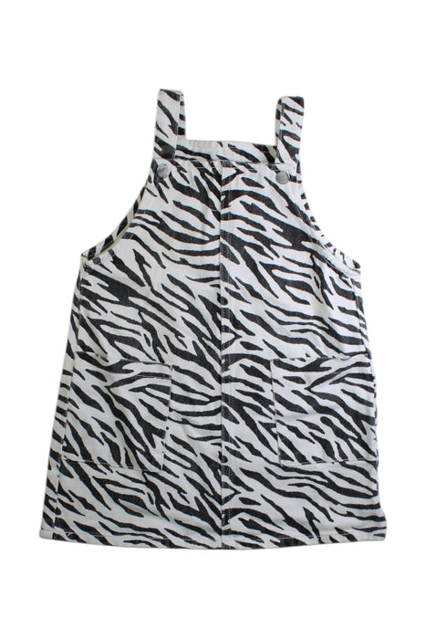 A Black Overall Dresses from Seed in size 4T for girl. (Front View)