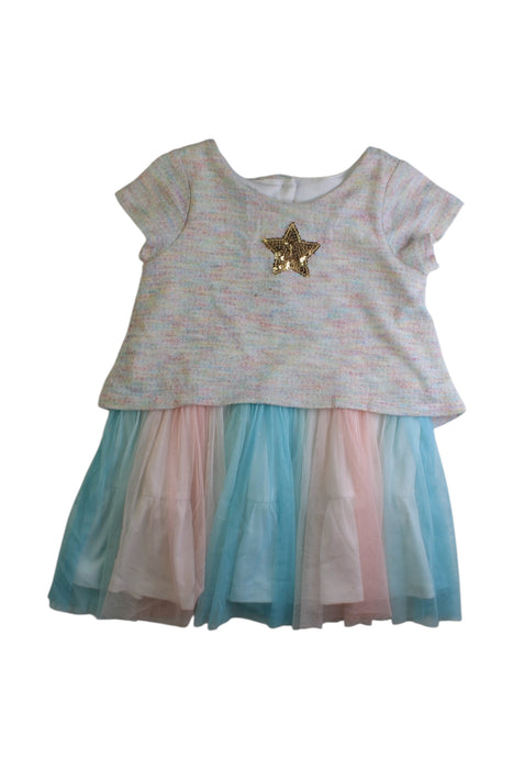 A Multicolour Short Sleeve Dresses from Pippa & Julie in size 4T for girl. (Front View)