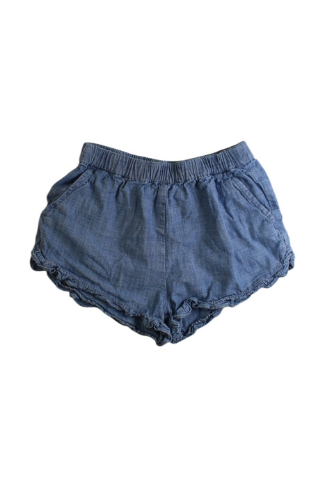 A Blue Shorts from Crewcuts in size 6T for girl. (Front View)