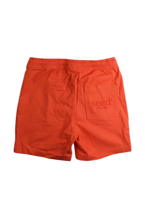 A Orange Shorts from Seed in size 7Y for boy. (Back View)