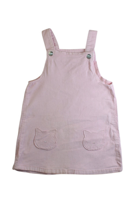 A Pink Overall Dresses from Seed in size 18-24M for girl. (Front View)