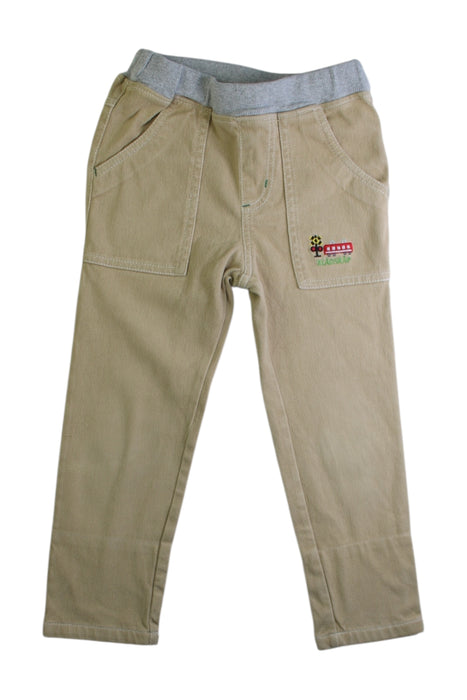 A Beige Casual Pants from Kladskap in size 4T for boy. (Front View)