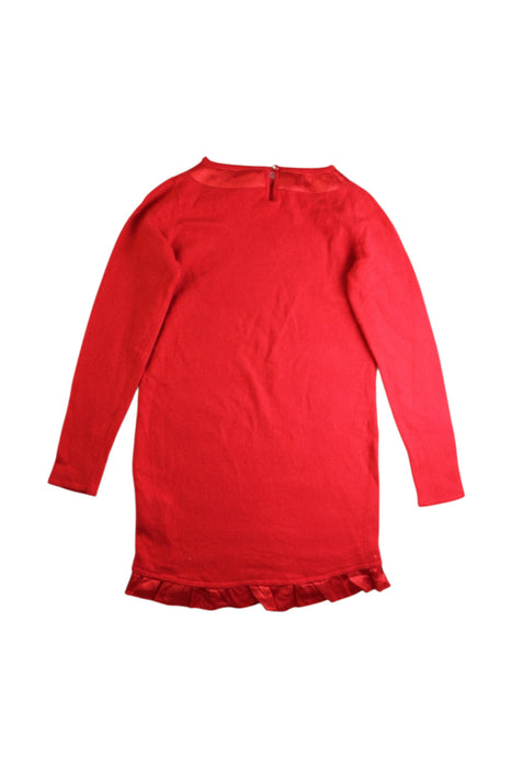 A Red Long Sleeve Dresses from Miss Blumarine in size 8Y for girl. (Back View)