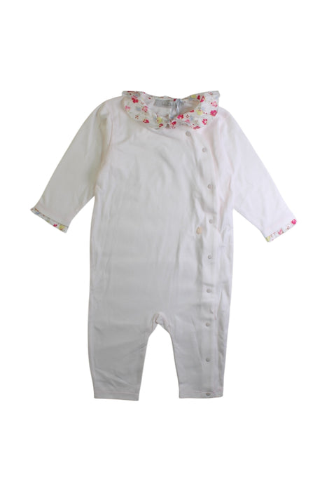 A White Long Sleeve Rompers from Dior in size 6-12M for girl. (Front View)