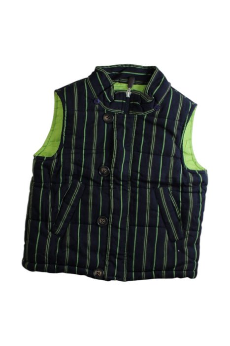 A Navy Vests from Nicholas & Bears in size 6-12M for boy. (Front View)