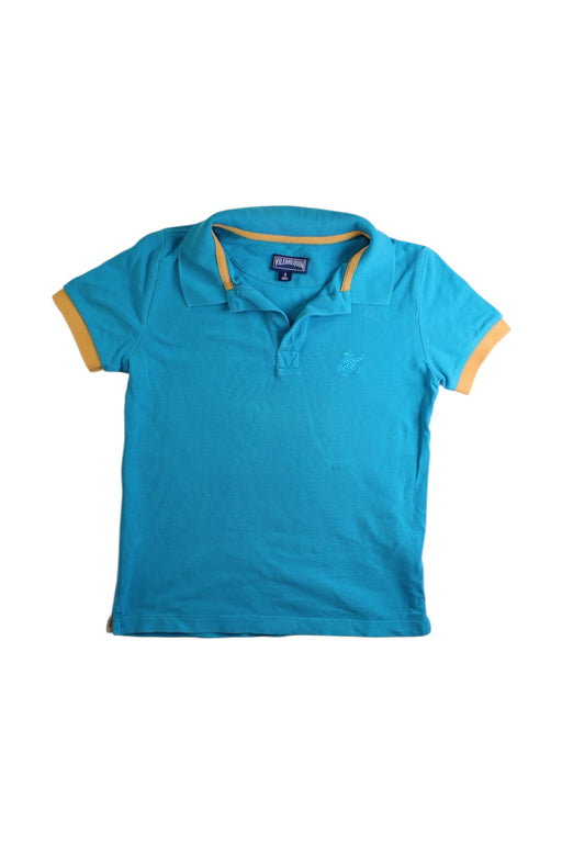 A Blue Short Sleeve Polos from Vilebrequin in size 8Y for boy. (Front View)