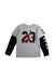 A White Long Sleeve T Shirts from Air Jordan in size 10Y for boy. (Front View)