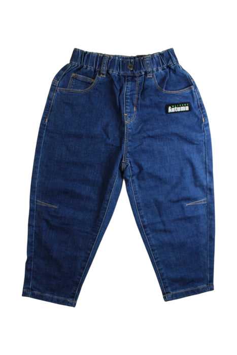A Blue Jeans from Balabala in size 5T for boy. (Front View)