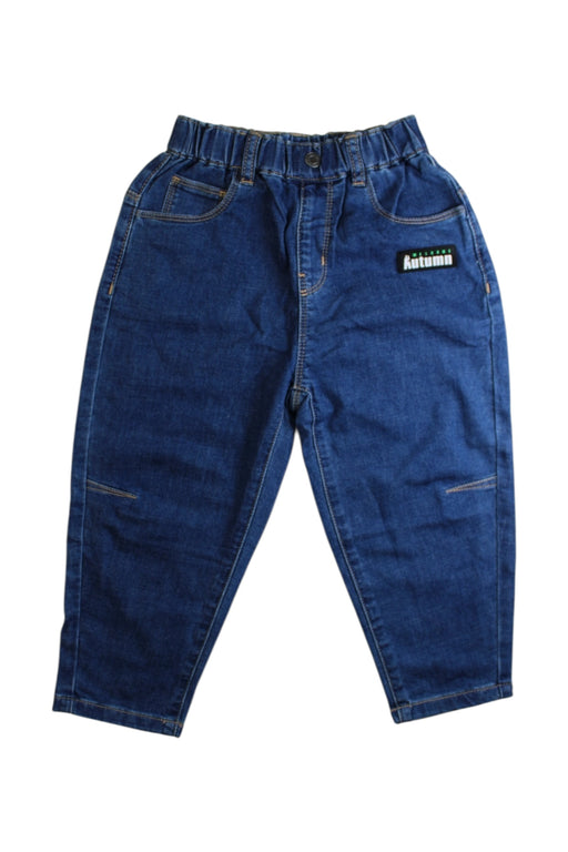 A Blue Jeans from Balabala in size 5T for boy. (Front View)