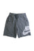 A Grey Shorts from Nike in size 10Y for boy. (Front View)