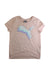 A Peach Short Sleeve T Shirts from Puma in size 8Y for girl. (Front View)